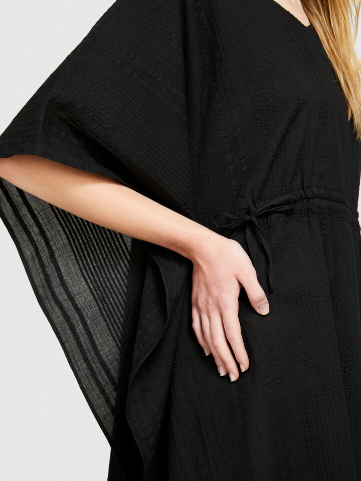 Kaftan with curl - null - Black | Sisley image number 5